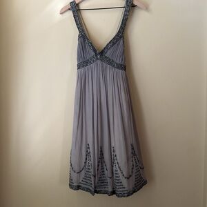 Vintage | Adrianna Papell Evening Silk Chiffon Beaded Dress